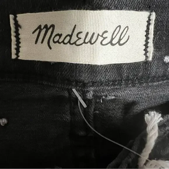 Madewell Black 9 Mid-Rise Skinny Jeans: Metallic Dot Edition